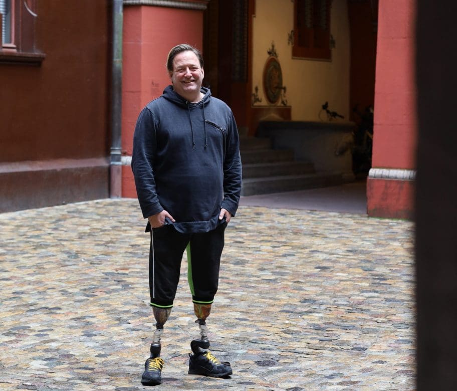 Roger van Klaveren beim Marktplatz in Basel