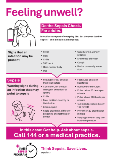 Sepsis-Check Englisch